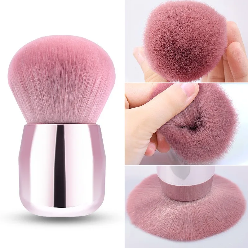 

Mushroom Shape Nail Art Duster Cleaning Brush Accessories Round Pink Makeup Brushes Powder Blush Cosmetic Brushes for Women
