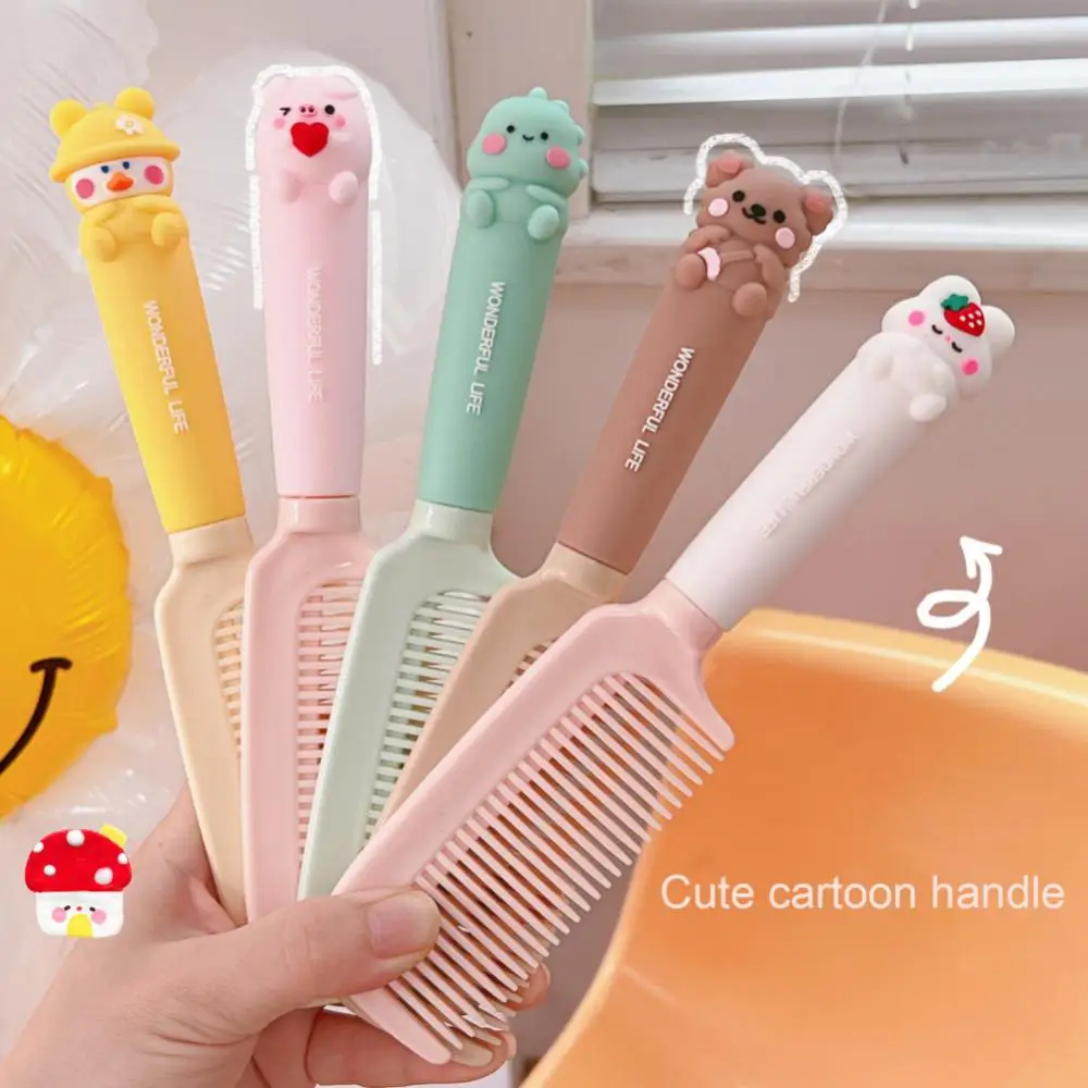 

Hair Care Portable Hairbrush Comb Hair Comb Detangle Shower Massage Hairbrush Comb Cute Cartoon Comb Massage Hair Brush