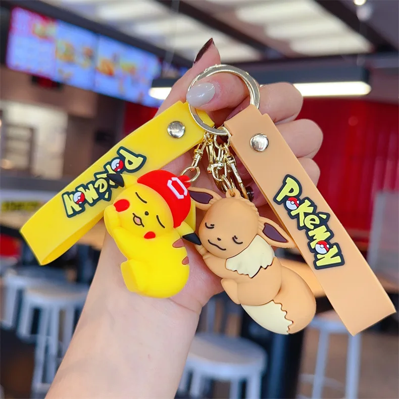 Покемон брелок Пикачу аниме экшн-фигурка игрушка кавайная мультяшная Мода