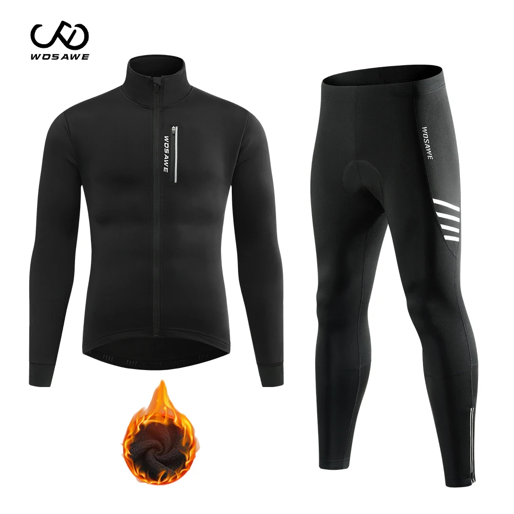 

Мужская зимняя Весенняя велосипедная куртка WOSAWE, термофлисовая велосипедная одежда для горных велосипедов