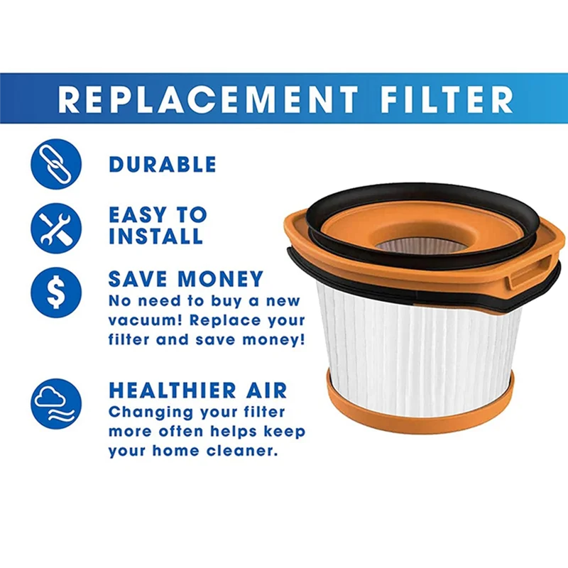 6 шт. сменные фильтры для беспроводного пылесоса Shark Wandvac System WV360 WS620 WS630 WS632 по