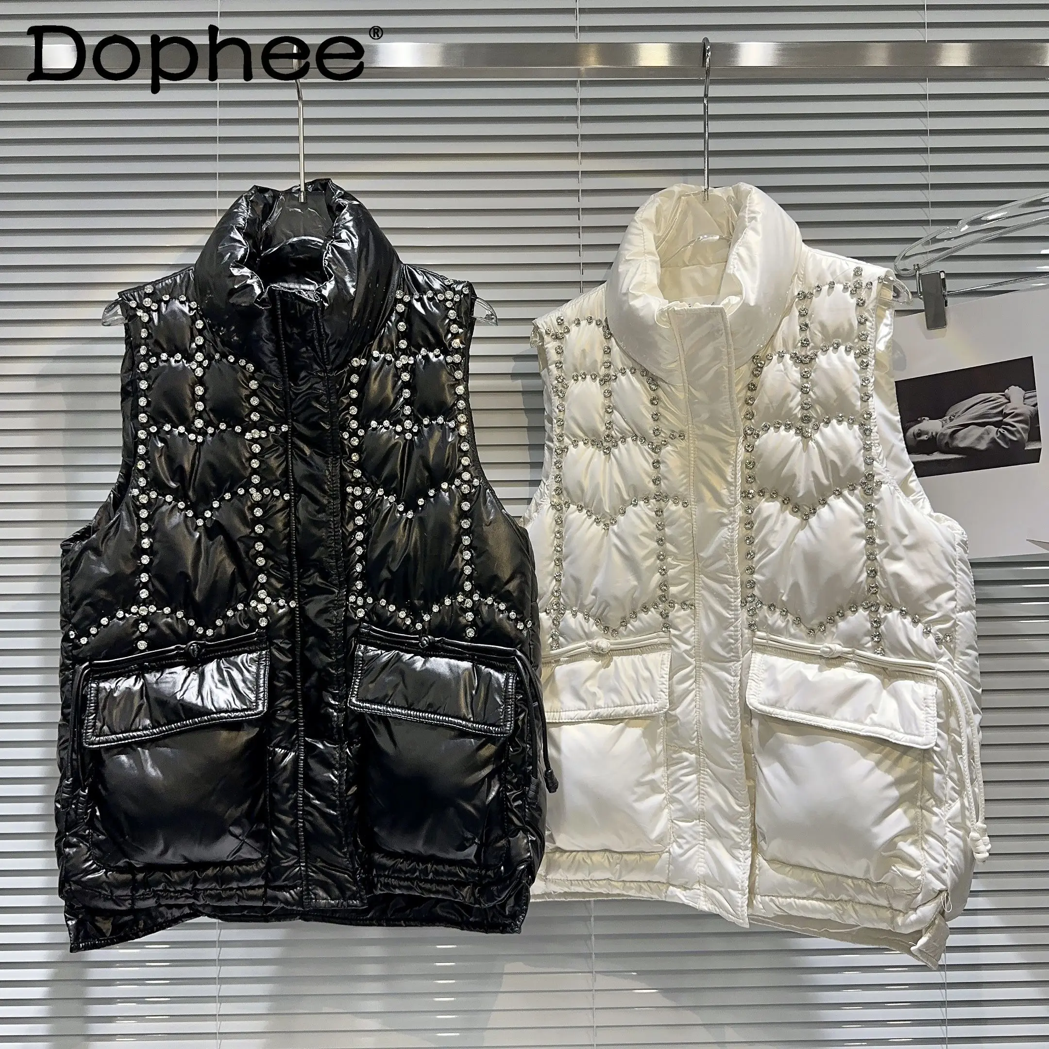 

Осенне-зимний новый жилет для тяжелой промышленности, черный жилет, стеганая куртка, женский теплый плотный жилет без рукавов с карманами