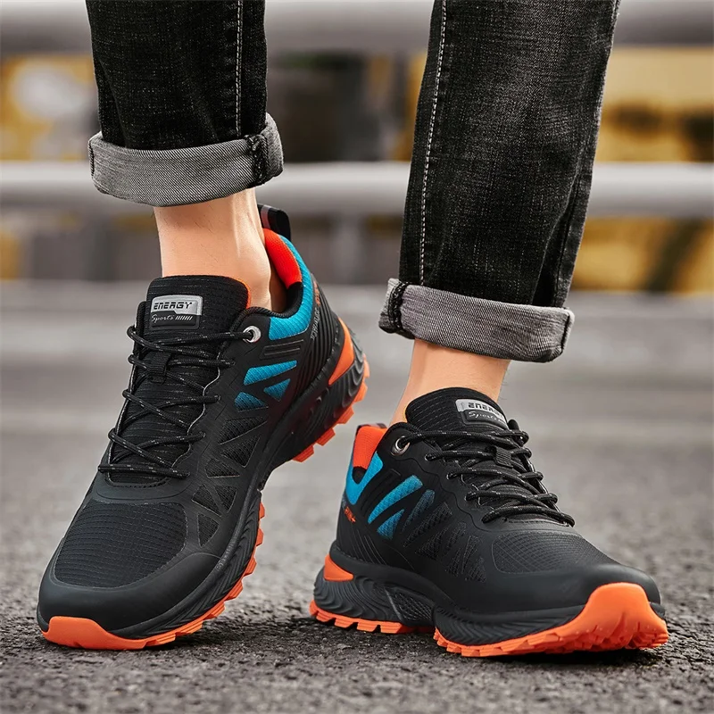 Xiaomi Big Size 41-50 Men's Lightweight Running Shoes Breathable Hiking Walking Waterproof Shoes Outdoor Men Sneakers