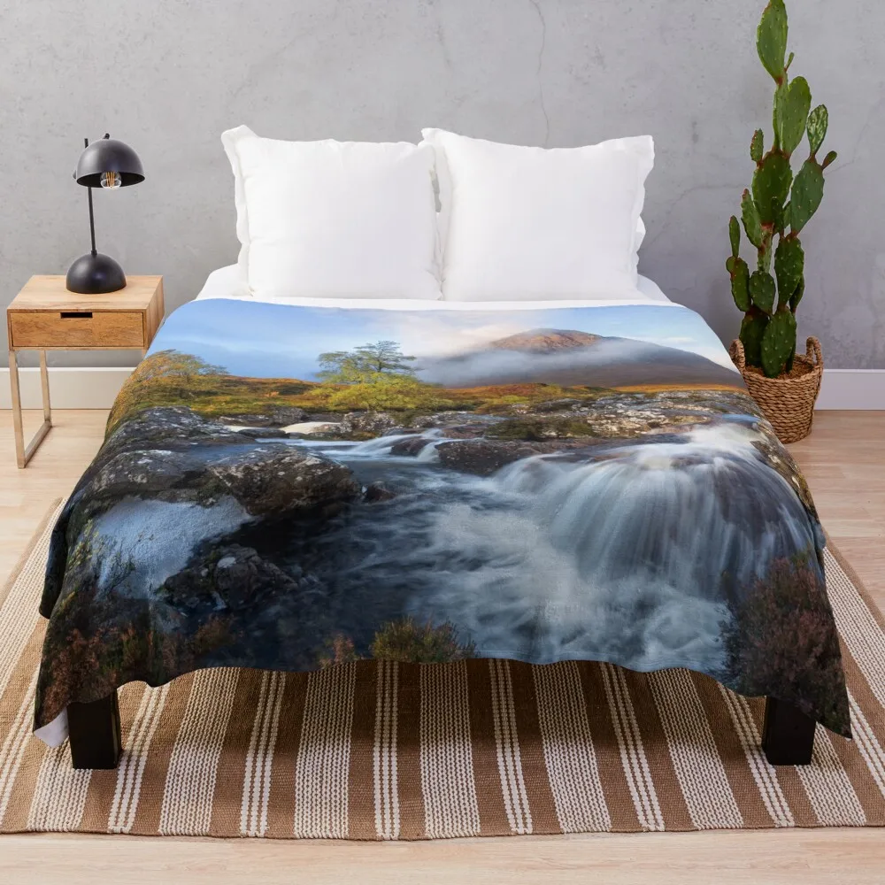 Buachaille Etive M?2r Водоспады Glencoe Шотландия. Одеяло Декоративный диван тяжелый для сна