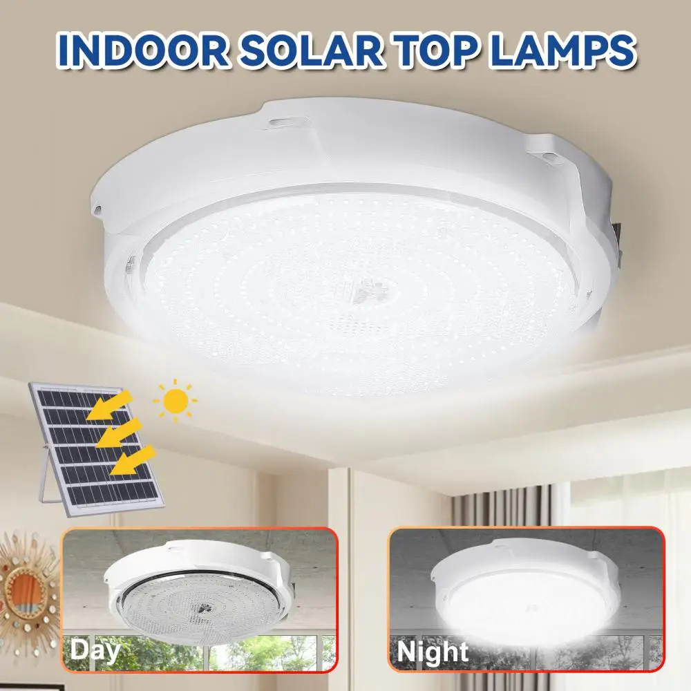 

Outdoor Waterproof Indoor Led Lights Solar Charging Bedrooms Bathrooms Courtyards Solar Panel For Room Ceiling Solar Light Light