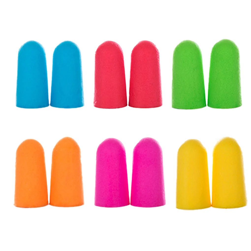 

Pack of 10 Travel Sleep Sleeping Reusable Noise Prevention Earplugs Sound Insulation Protector Study Relax Car