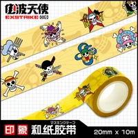 one piece paper tape luffy zoro nami sanji pirate adhesive tape text section handbook stickers adhesive tape gifts for kids