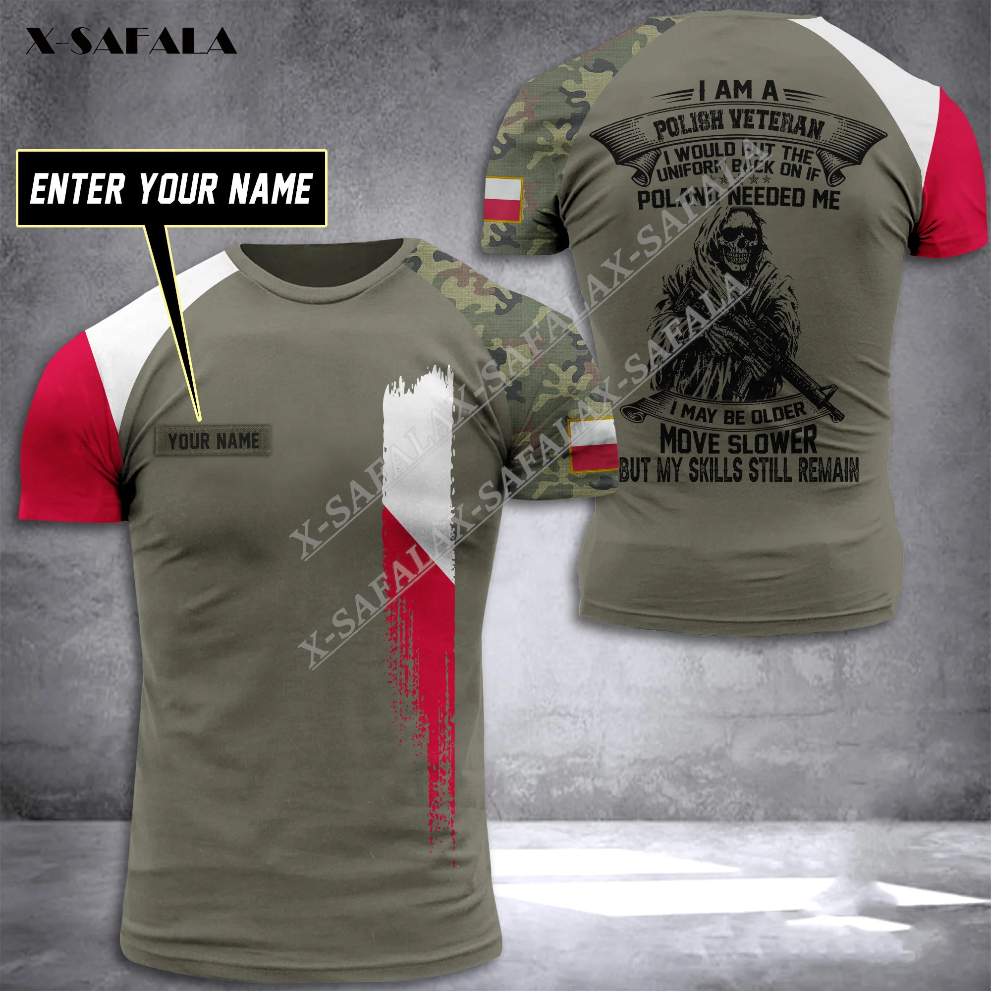 

Футболка мужская летняя с круглым вырезом и 3D-принтом