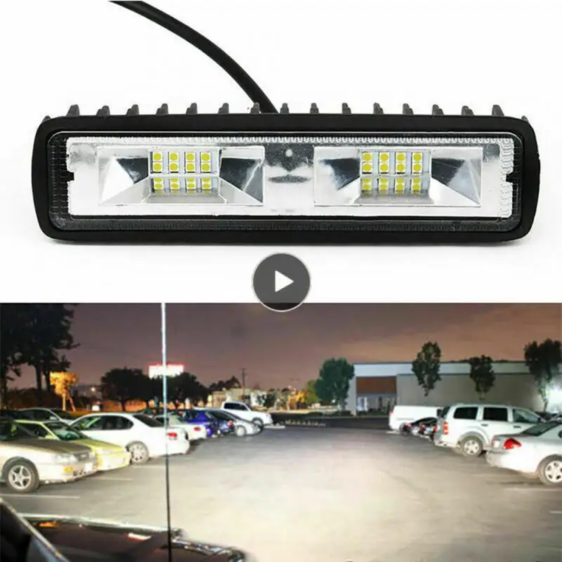 

16led Flood Spotlights 48w Led Bar Work Light 16 Led Car Work Light Weatherproof Car Accessories For Offroad Truck Tractor Boat