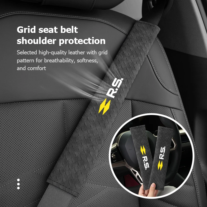 Фото Мягкая защитная накладка на ремень безопасности для Renault Clio, Arkana, Captur, Twingo, Talisman, RS, Logan, Duster №3