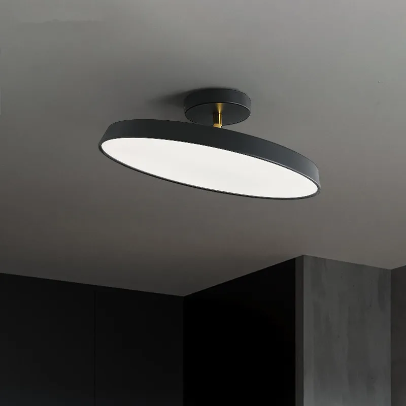 Nordic dimmable led ceiling light simple modern ceiling lamp round room porch all aluminum designer ceiling light