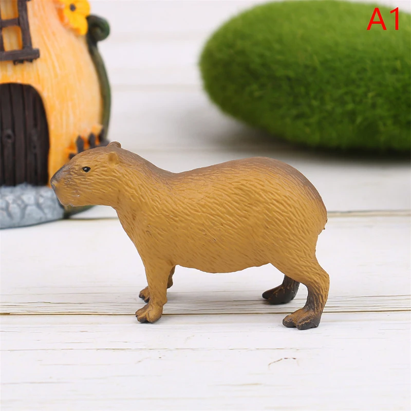 

Новая модель Милых Мини-фигурок диких животных фигурки капибара экшн-фигурки детская коллекционная игрушка подарок