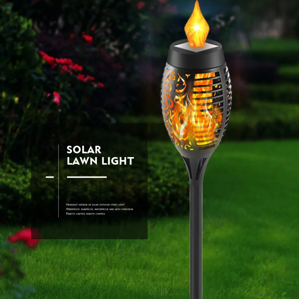 

Outdoor Led Solar Lights Flickering Dancing Flame Torch Solar Lighting Waterproof Lamp For Garden Decoration Landscape Lawn Path