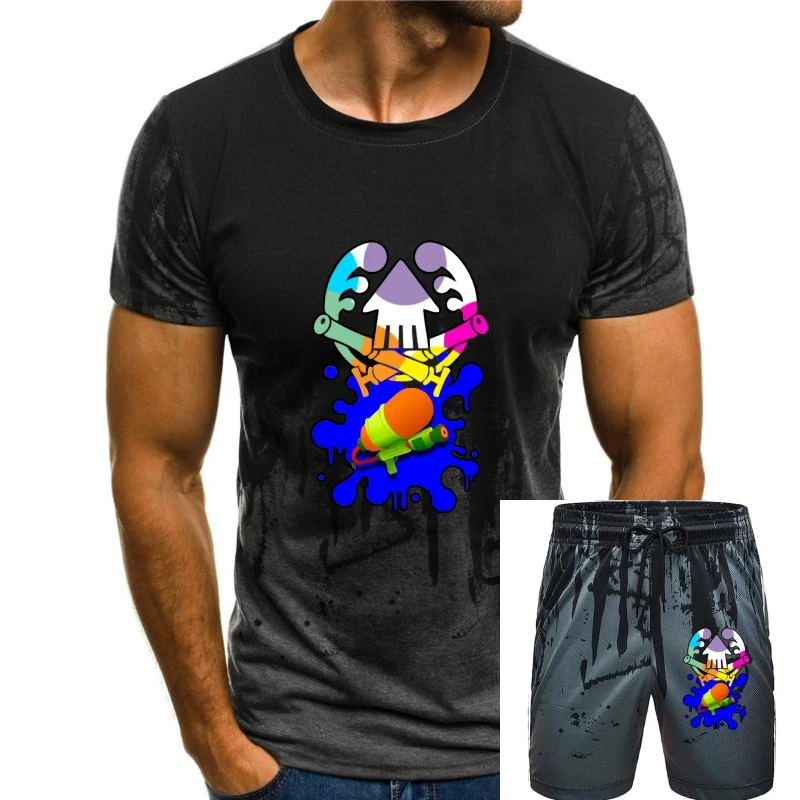 

Cool Man Splatoon T Shirts Round Neck Design Awesome Splatoon Male T-shirt Wholesale