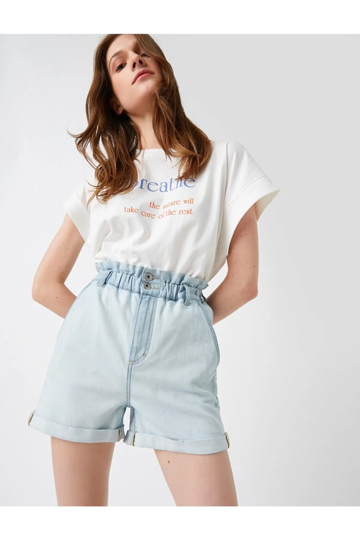 

Women's Shorts High Waist Denim New Summer Style Bermuda Basic Short Pants Streetwear Home Fashion Short Pants