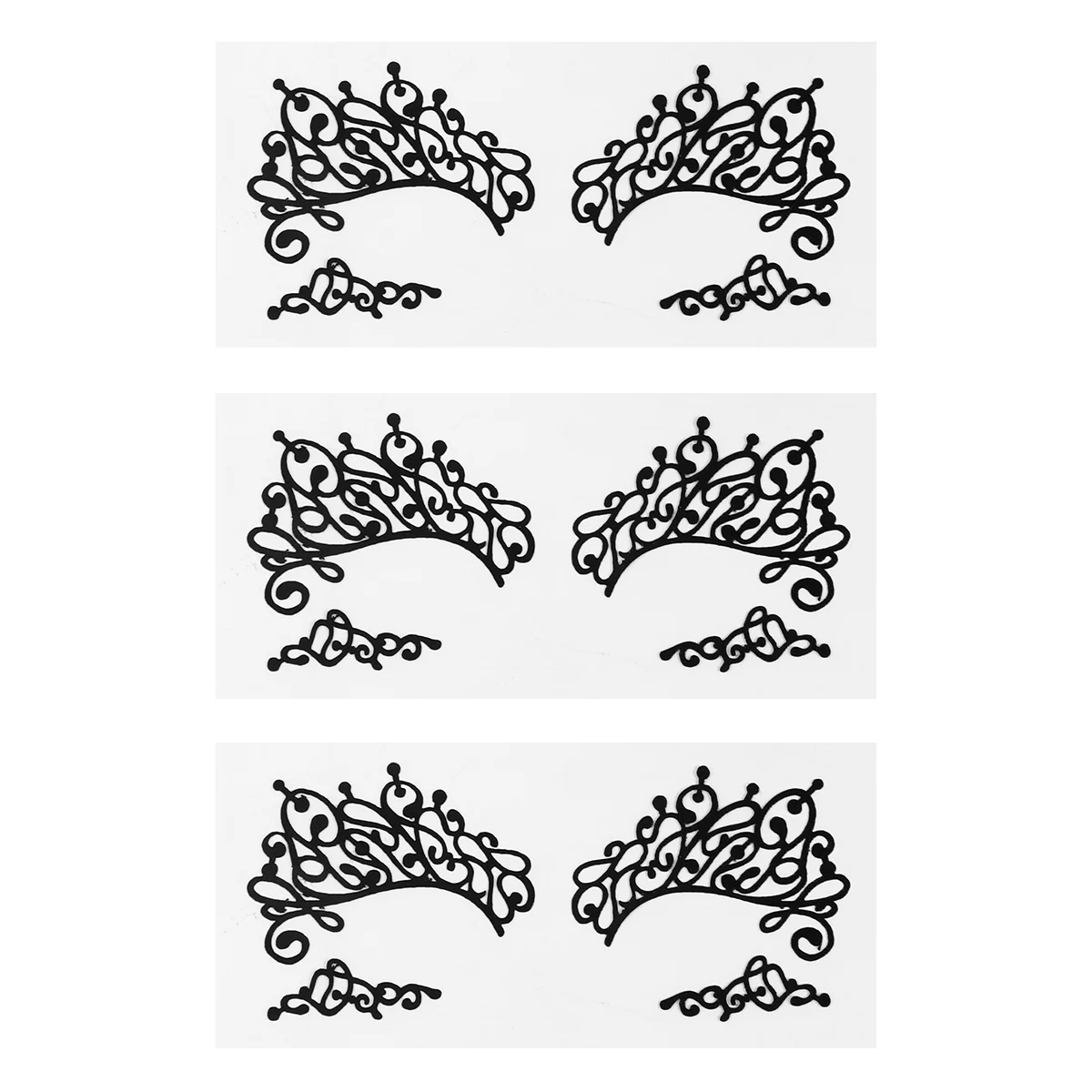 

Eye Stickers Linertattooslace Face Makeup Decals Temporary Eyeshadow Eyeliner Shadow Eyes Black Sticker Personalized Mermaidfake