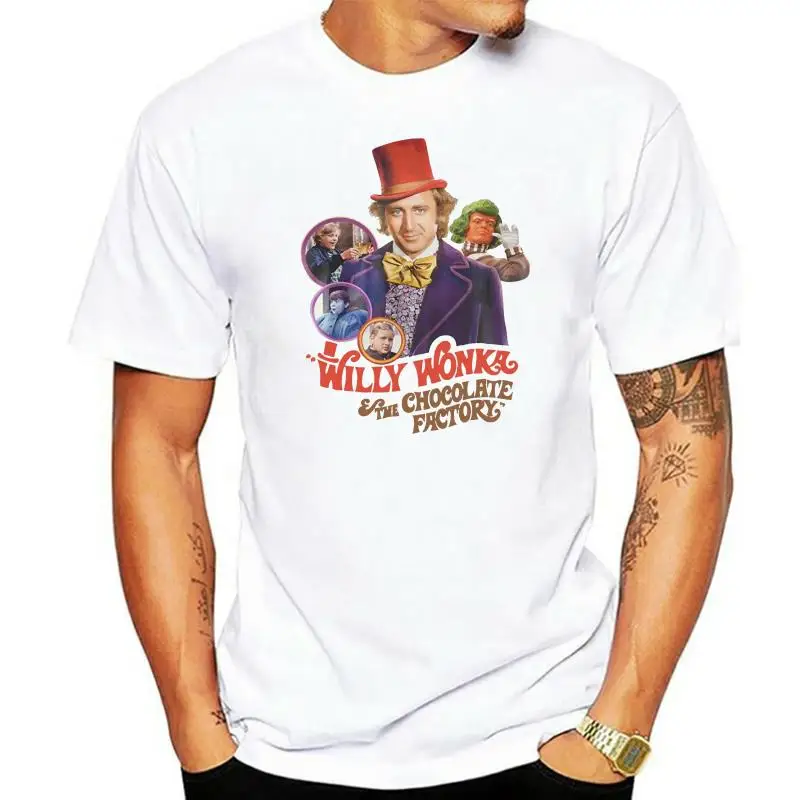 

Men t shirt The Legendary Gene Wilder As Willy Wonka Movie Poster t-shirt novelty tshirt women