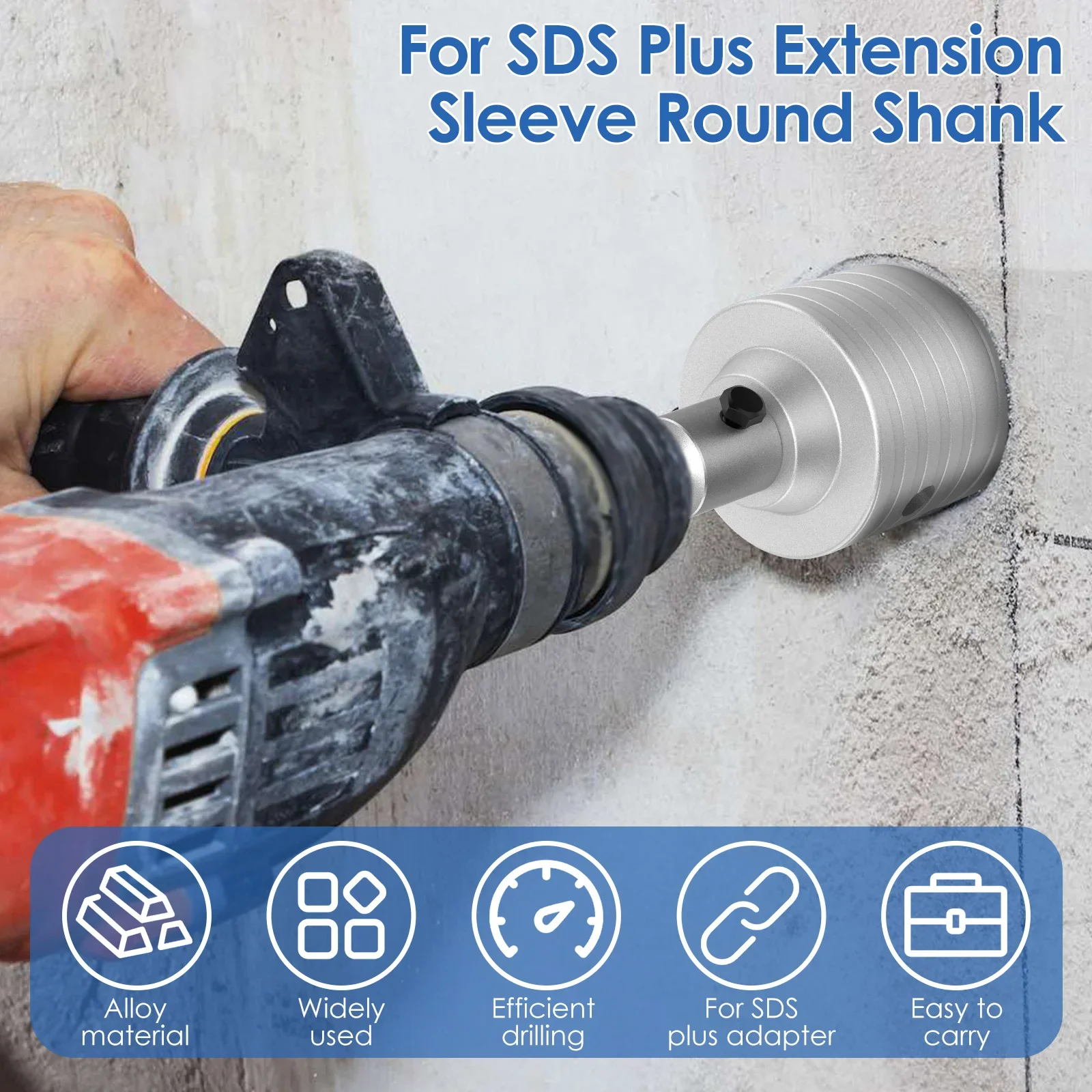 Фрезы для отверстий 110 мм SDS Plus легкие 68 мм/2 дюйма