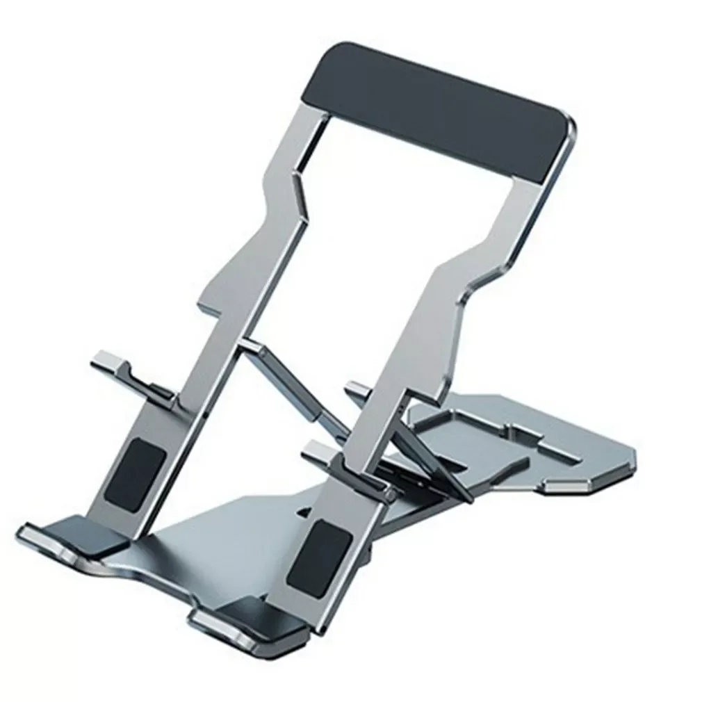 

2021 Universal Desktop Multi-Angle Folding Mobile Phone Holder Collapsible Tablet Stand Portable Multi-function Elevated Frame