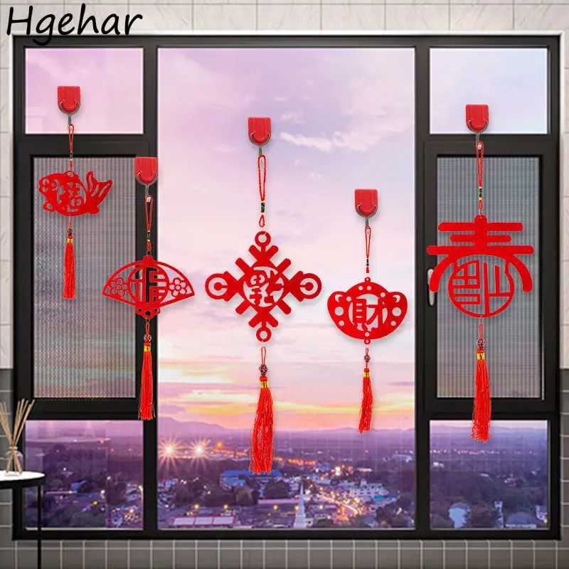 

Tassels Ornaments Red Chinese Knot Pendant Living Room Character Housewarming Porch Spring Festival Party Supplies Thicker Newly