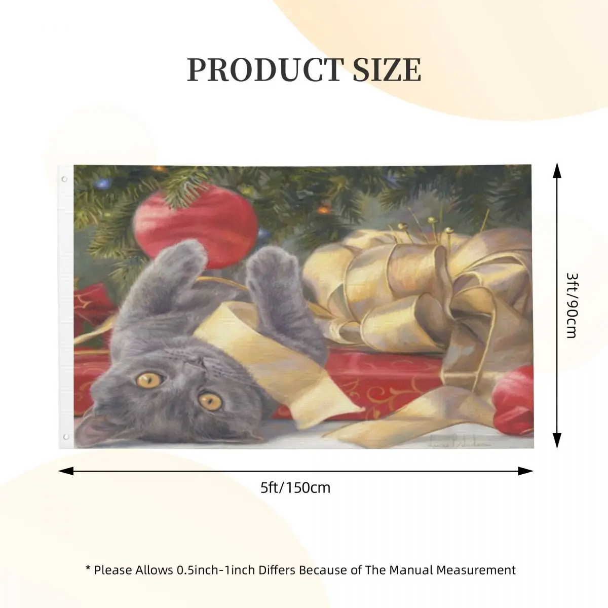 

Christmas Surprise Lucie Bilodeau Duplex Print One Flag For Decoration