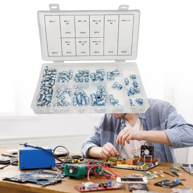 110 шт. набор метрических масленок для стандартная смазка