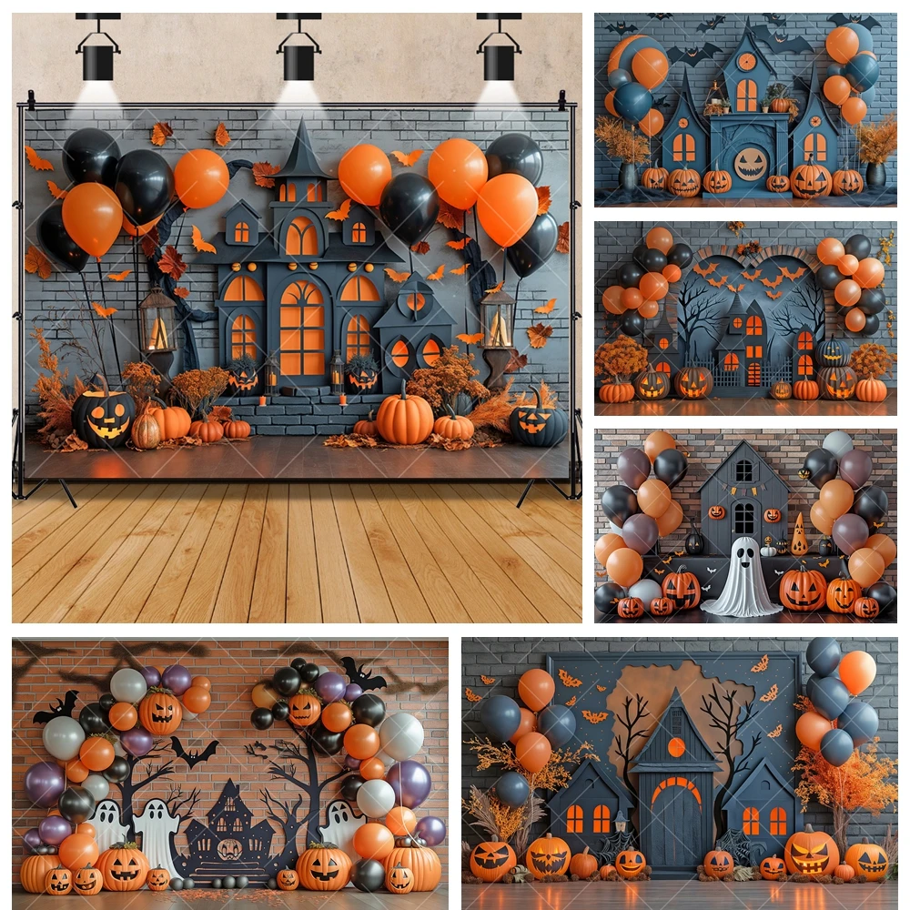 Фон для студийной фотосъемки с изображением маленького дьявола воздушного шара