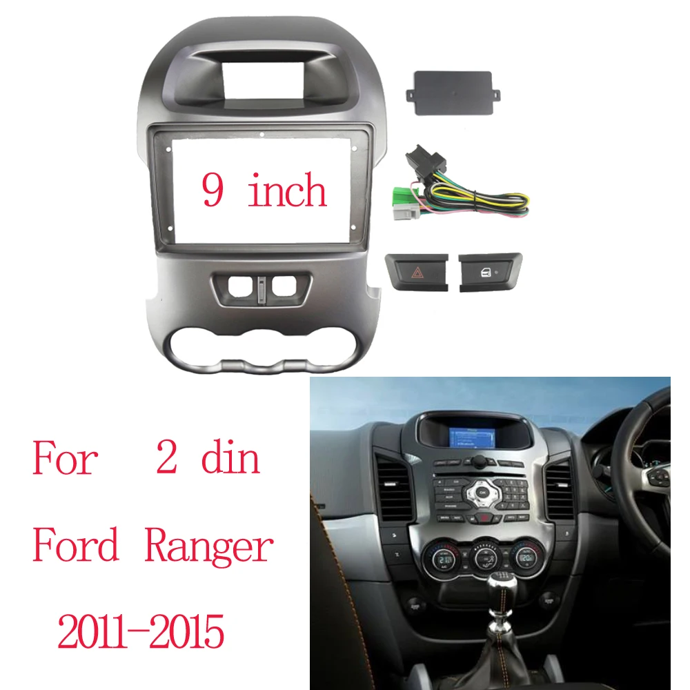 

Рама Автомобильная BYNCG для Ford Ranger 2011-2015, 2 DIN, 9 дюймов, 2 DIN
