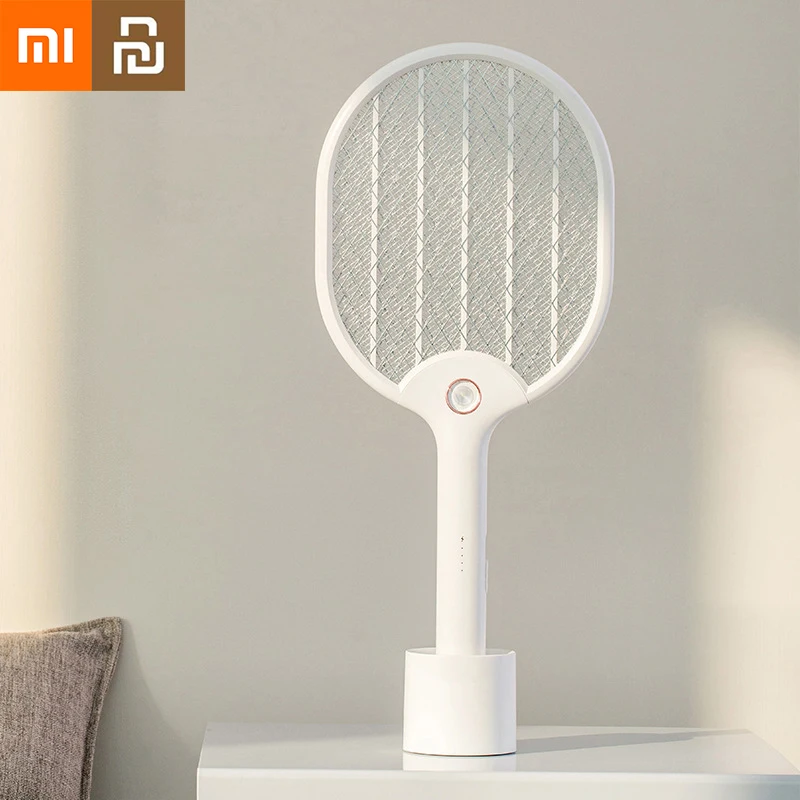 

Xiaomi Youpin Electric Mosquito Swatter USB Rechargeable Lithium Battery Fly Swatter Household LED Light Simple Mosquito Swatter