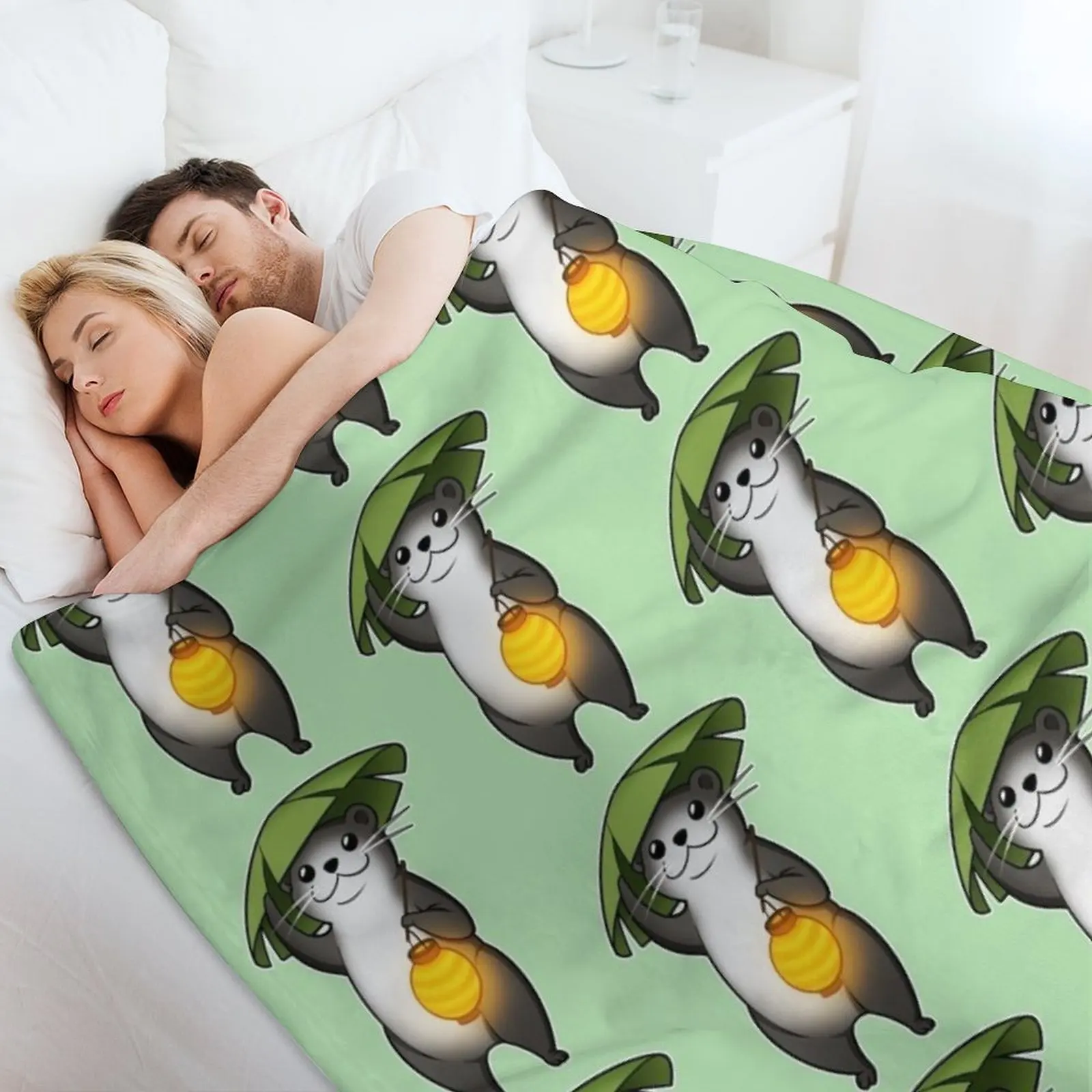 FFXIV Одеяло Odder Otter Роскошные плед дизайнерские одеяла