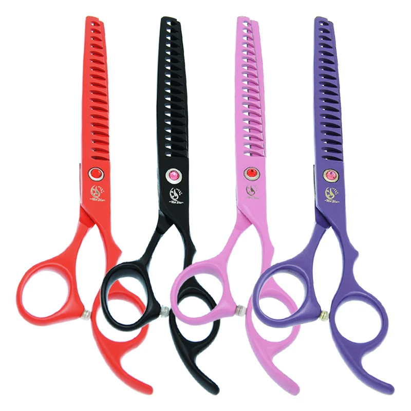 

7 inch Meisha Pet Grooming Scissors Japan Steel Dog Scissors Pet Shears Animals Cutting Thinning Curved Haircut Supplies B0033A