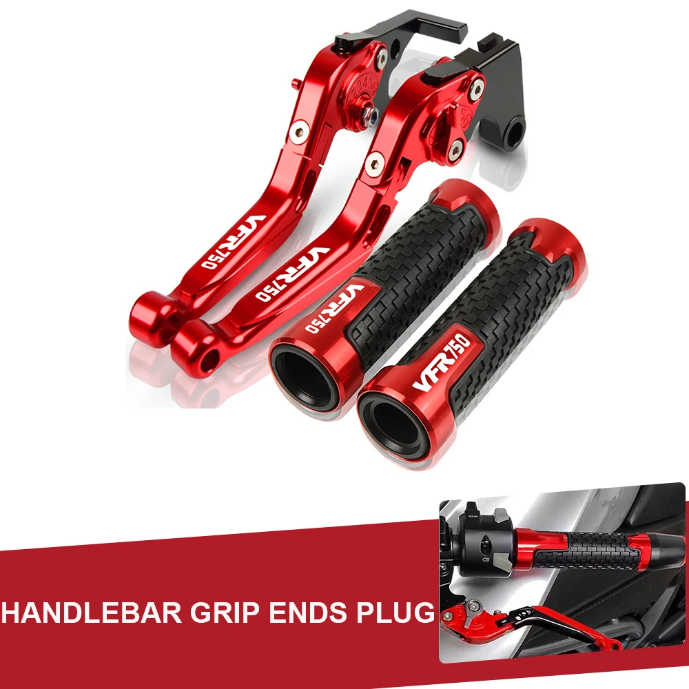 

Рычаг тормоза сцепления регулируемый + ручки Мотоциклетные аксессуары ручки CNC алюминий для HONDA VFR750 1986 1987 1988-1998