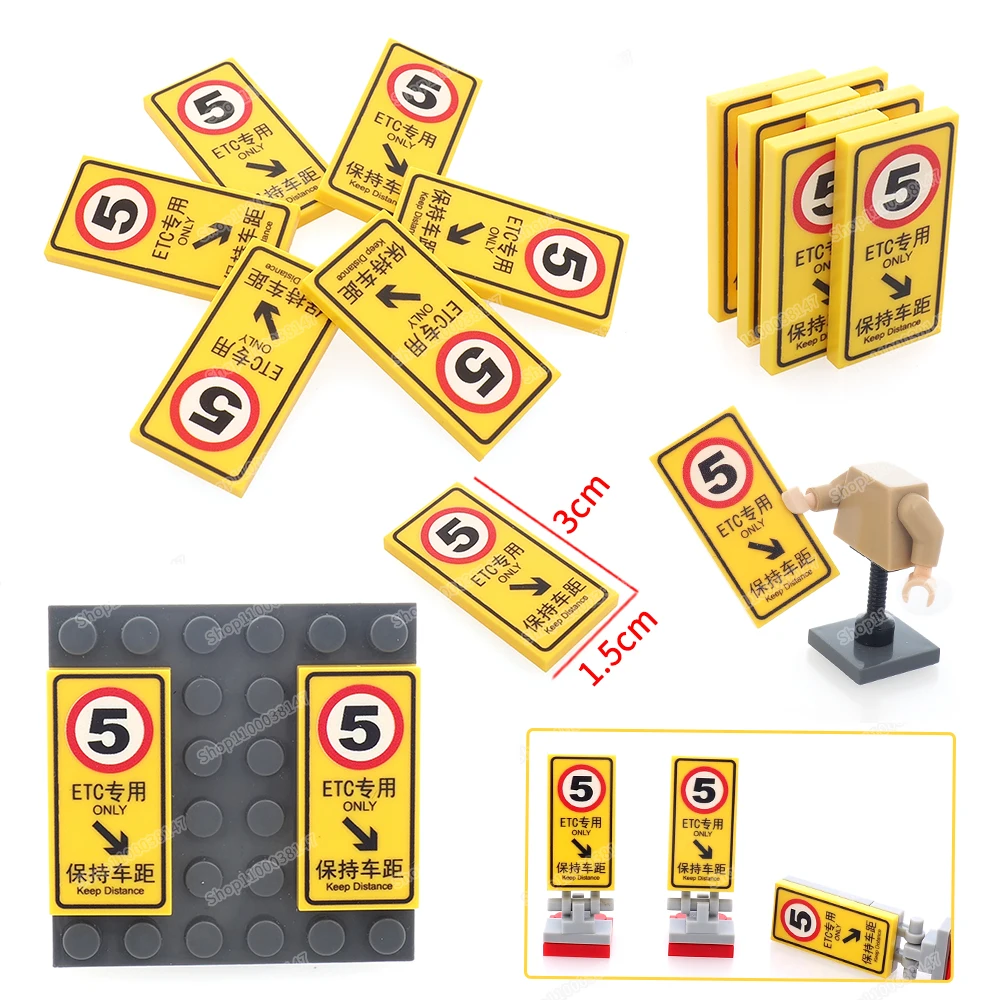 Желтый и т. Д. печатная плитка с индикаторным рисунком 87079 строительный блок 2*4