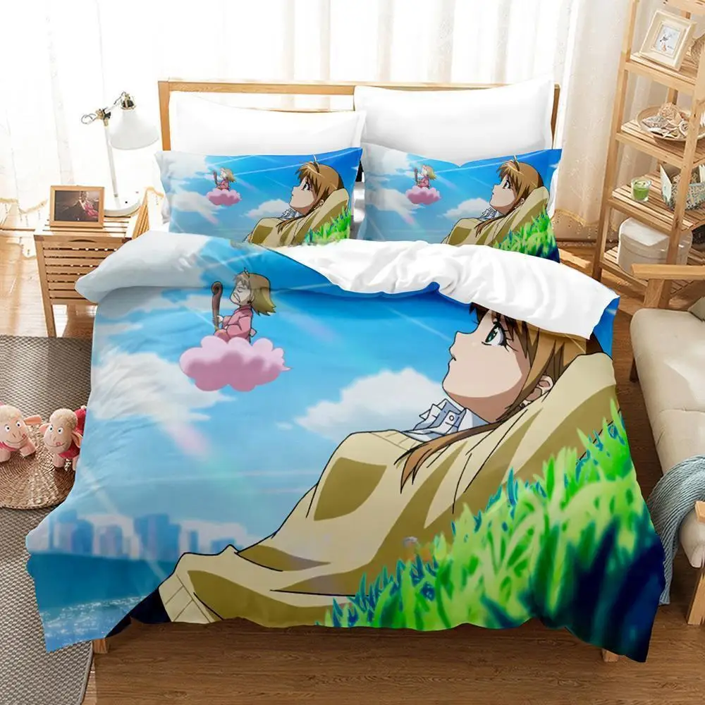 Anime Yamada's First Time: B Gata H Kei Bedding Set Single Twin Full Queen King Size Bed Adult Kid Bedroom Duvet cover Sets