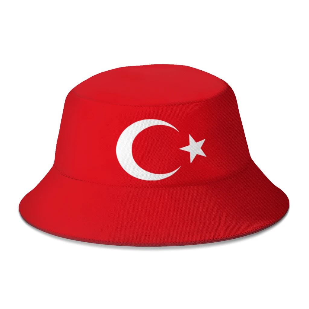 

Summer Unisex Hip Hop Bucket Hat TURKEY TURKIYE Women Men Fishing Fisherman Hat Autumn Beach Sun Hat for Bob