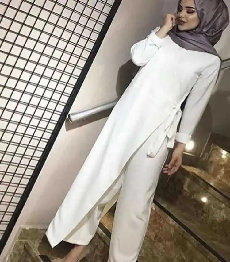 Eid Mubarak Kaftan Dubai Abaya Turkey Muslim Fashion Hijab Dress Sets Islam Clothing Abayas For Women Musulman Ensembles De Mode
