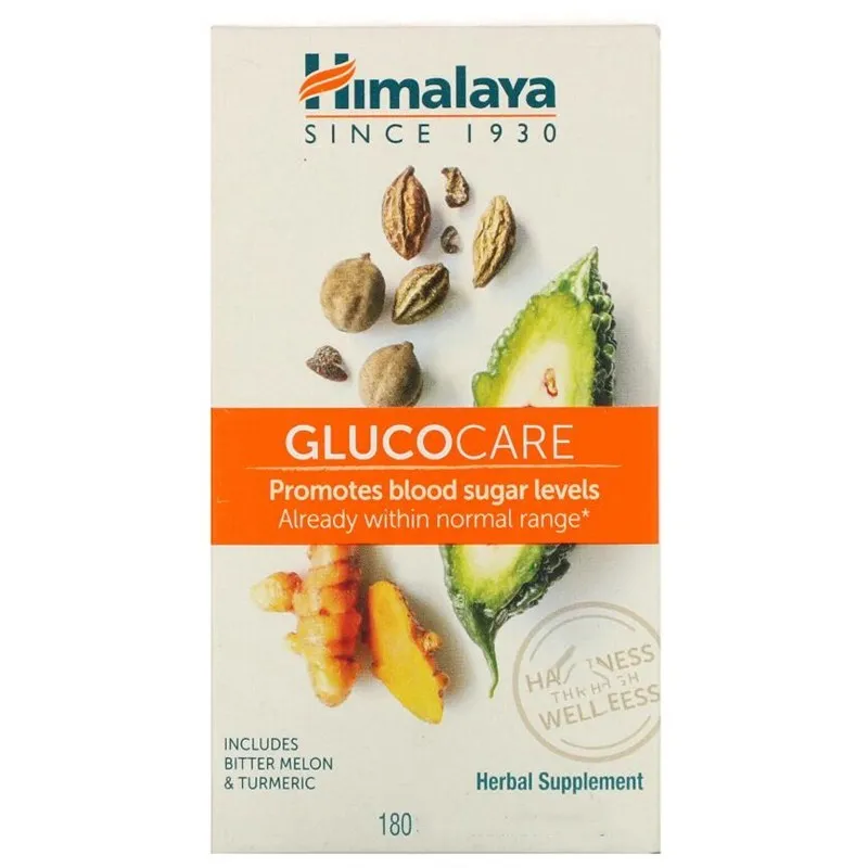

Himalaya GlucoCare 180 Caplets Includes Bitter Melon & Turmeric Natural Herbal Ayurveda