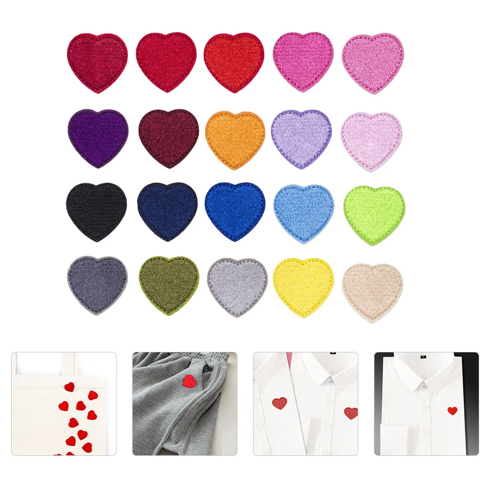 

1 Set of 23pcs Creative Heart Shape Garment Stickers Accessories