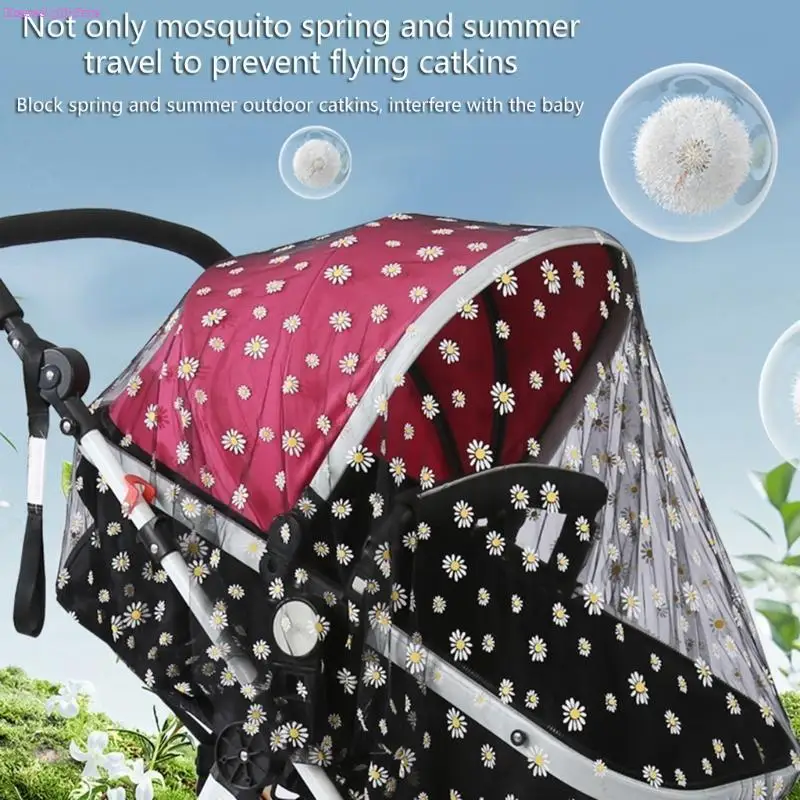 Фото D0JC Secure Baby Croller Fly Net Mesh Emelcodery Cover легко прикреплять №4