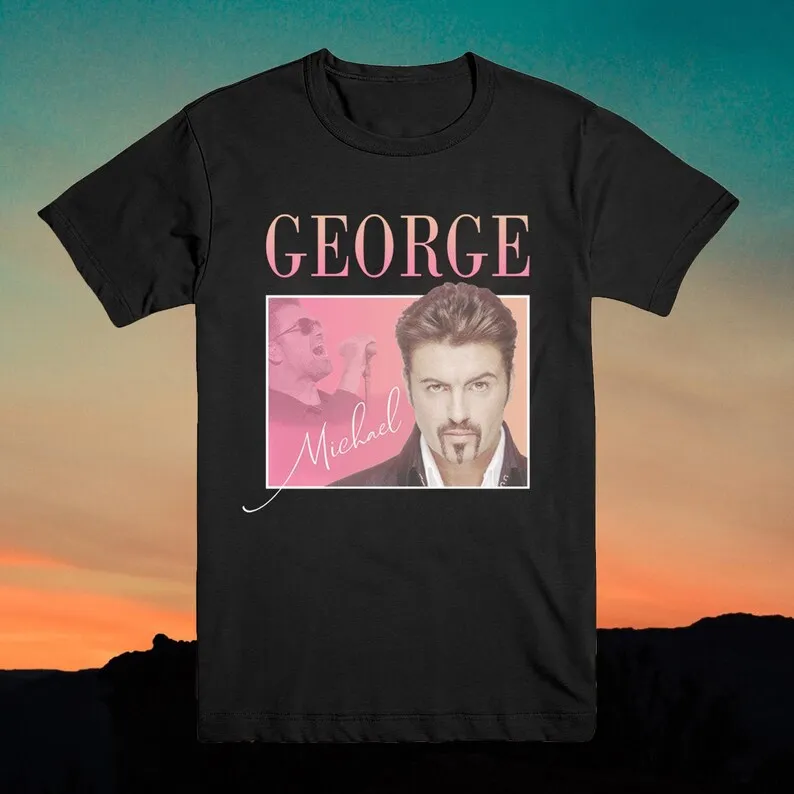 

GEORGE Michael Shirt Vintage 90S Inspired Retro Homage THROWBACK Classic T-Shirt