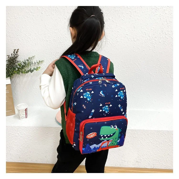 High-capacity Cute Cartoon Dinosaur Girls Boys Kindergarten School Bags New Children Nylon Lightweight Backpacks Drop Shipping