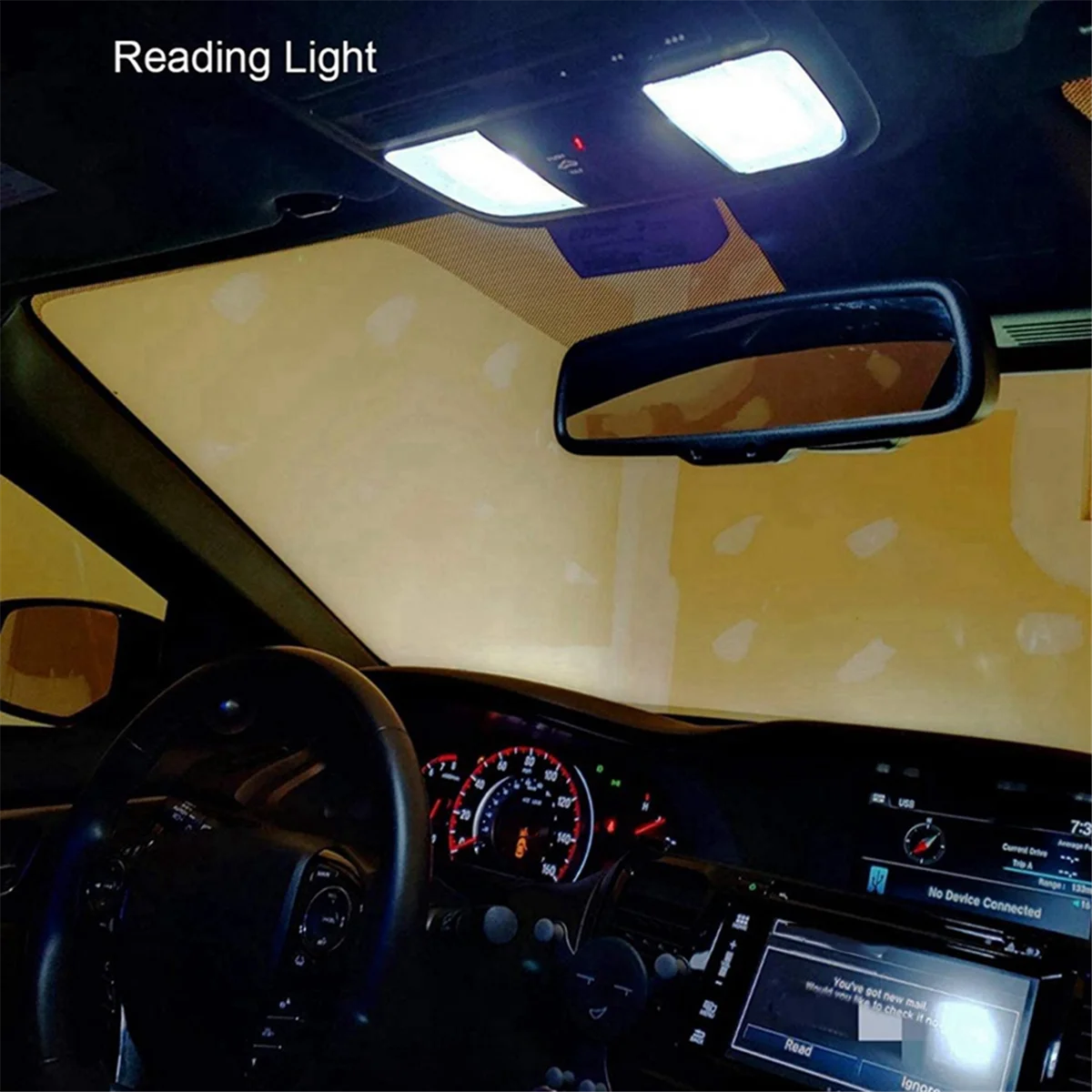 40 шт. 6000K Canbus T10 168 194 W5W купольная лампа для номерного знака