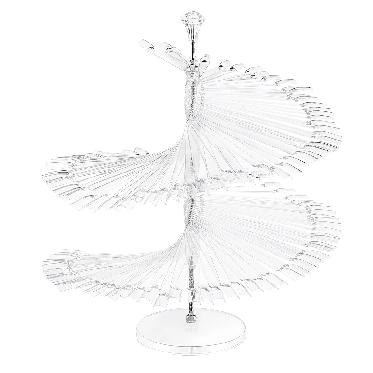 PIXNOR 120 палочек для цветовой таблицы ногтей подставка спиральных накладных полка