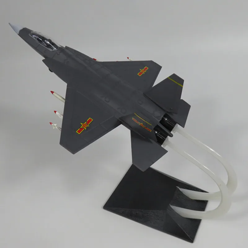 

1:72 Assembled ABS Static Simulation Fighter Aircraft model China J-31 Airlines Fighter Military airplane model Plane Yellow