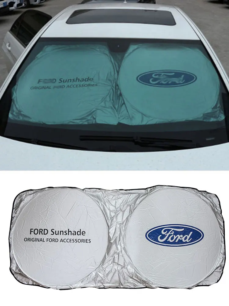 

1X Car Front Windshield Sunshade Interior Accessories For Ford Focus 2 3 1 Fiesta Mondeo Mk2 Mk3 Mk4 Transit Fusion Kuga Ranger