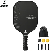 JIKEGO T700 생 탄소 섬유 피클볼 패들 세트, 전문 리드 테이프 커버, 남녀공용 라켓, 2023, 16mm