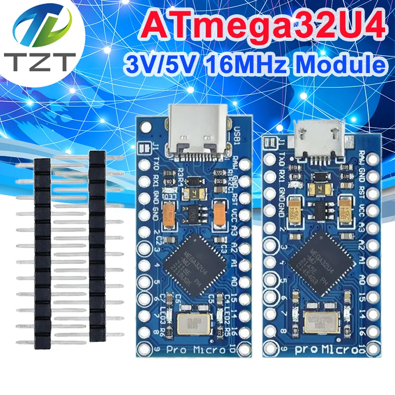 TZT ATmega32U4 5V/16MHz Модуль | AliExpress