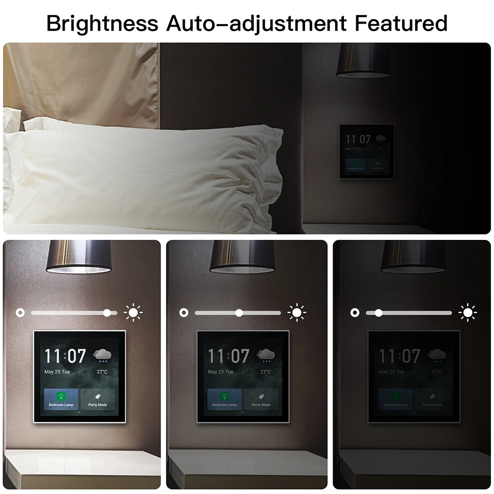 

Control Panel Multi-functional Central Touch Panel Wifi Zigbee Bluetooth-compatible Screen Switch Control for Intelligent Scenes