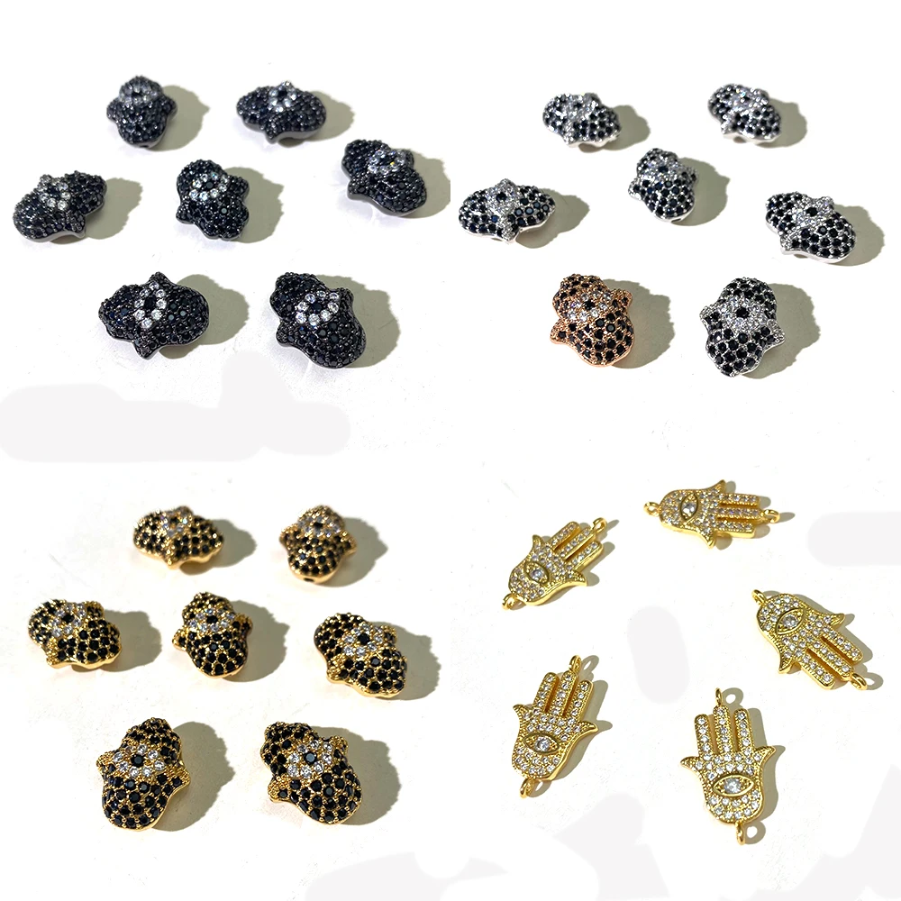 

Fatima Хамса рука сглаза синий глаз Готический разделитель бисер шармы для изготовления ювелирных изделий своими руками ожерелье серьги брас...