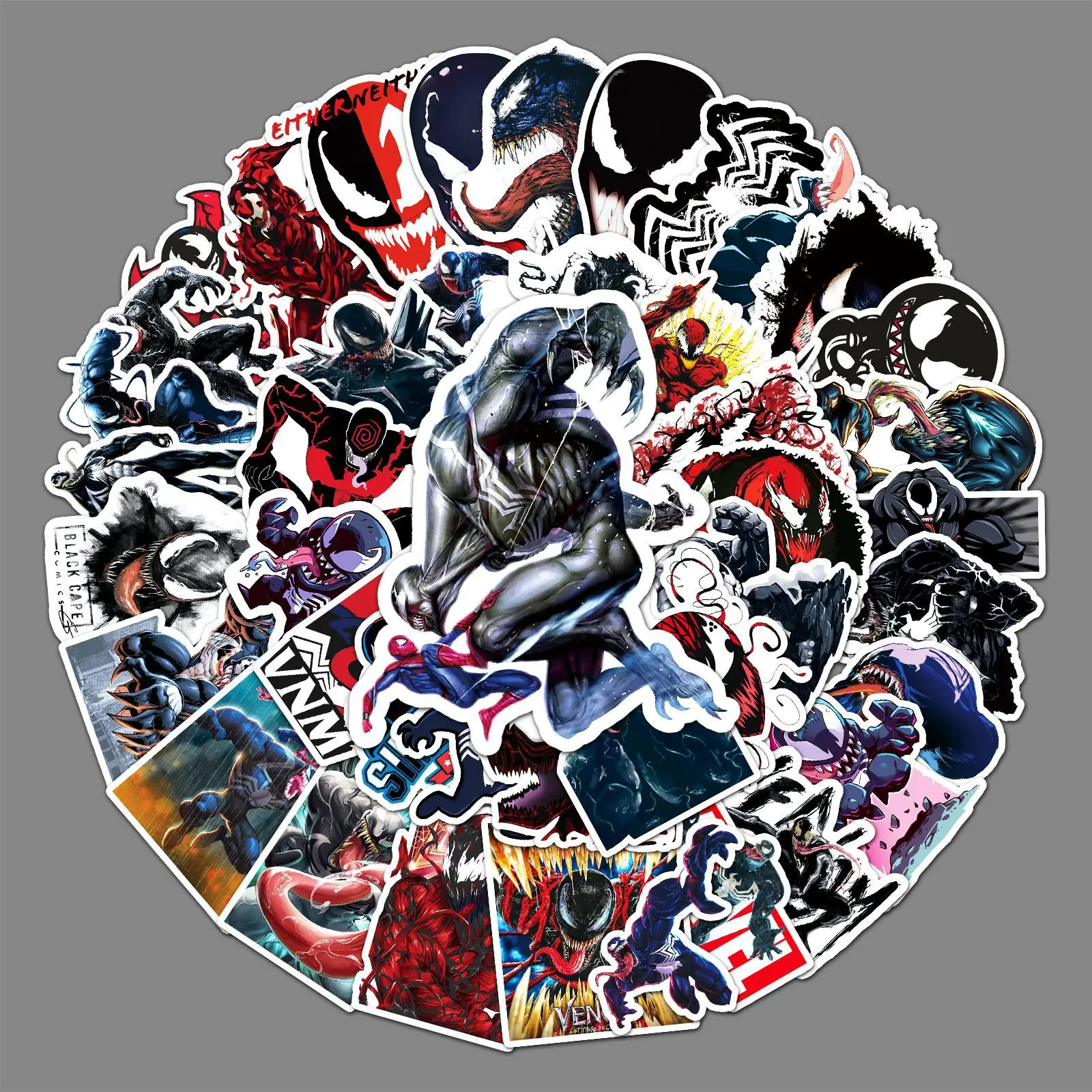 50 шт. наклейки в виде комиксов с граффити Веном |